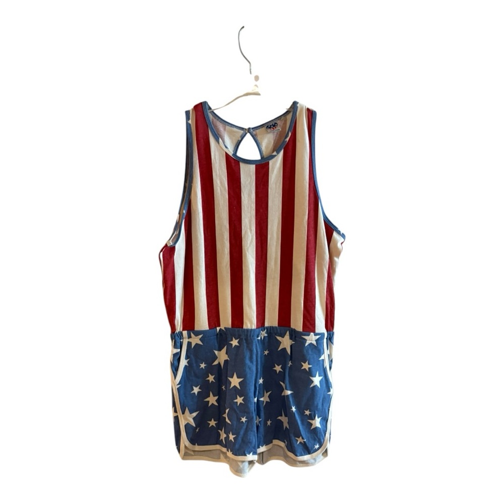 Junk Food Red and White Striped Tank Top - Picture 3 of 9